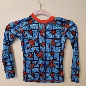 Marvel Spider-Man Blue and Red Thermal Top